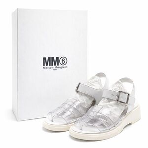 MM6 Maison Margiela White Transparent PVC Strap Sandals EU 35 US 5 NIB